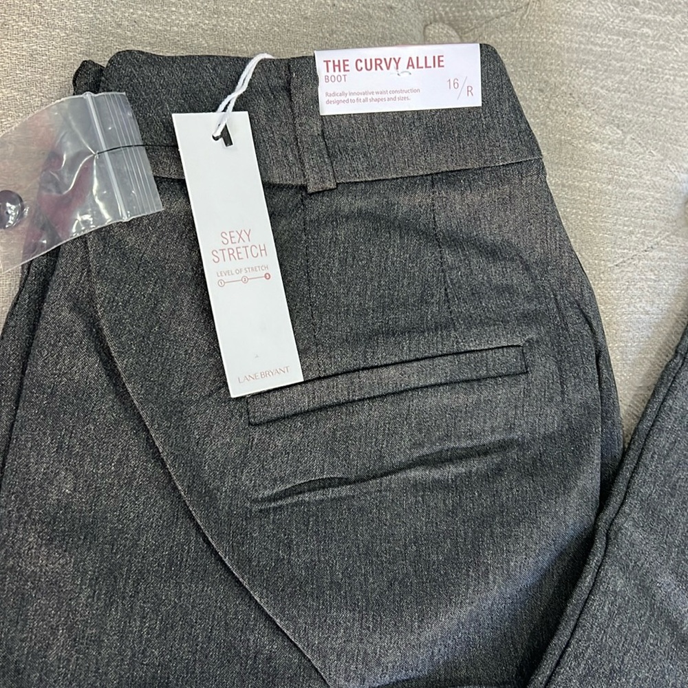 Lane Bryant 16R The Curvy Allie Grey Boot Regular NWT